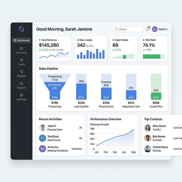 Honecta Dashboard Premium